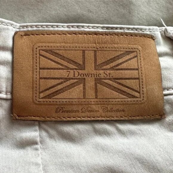 7 Downie St. Men's Oatmeal Shorts Size 36 9" Tapered Shorts - Picture 4 of 7